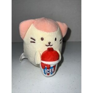 Icee Kitty Cat Kittiroll Fabric Squishy Ball 4.5" Plush Anirollz 2021 Cute